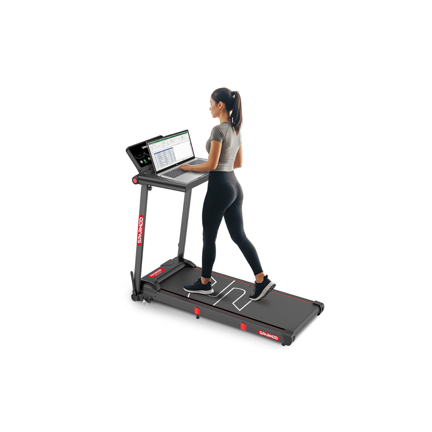 Sparnod Fitness STH-3085 Foldable Treadmill for Home