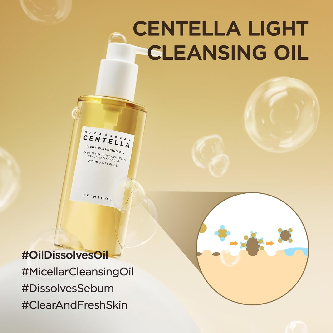 SKIN1004 Madagascar Centella Light Deep Cleansing Oil