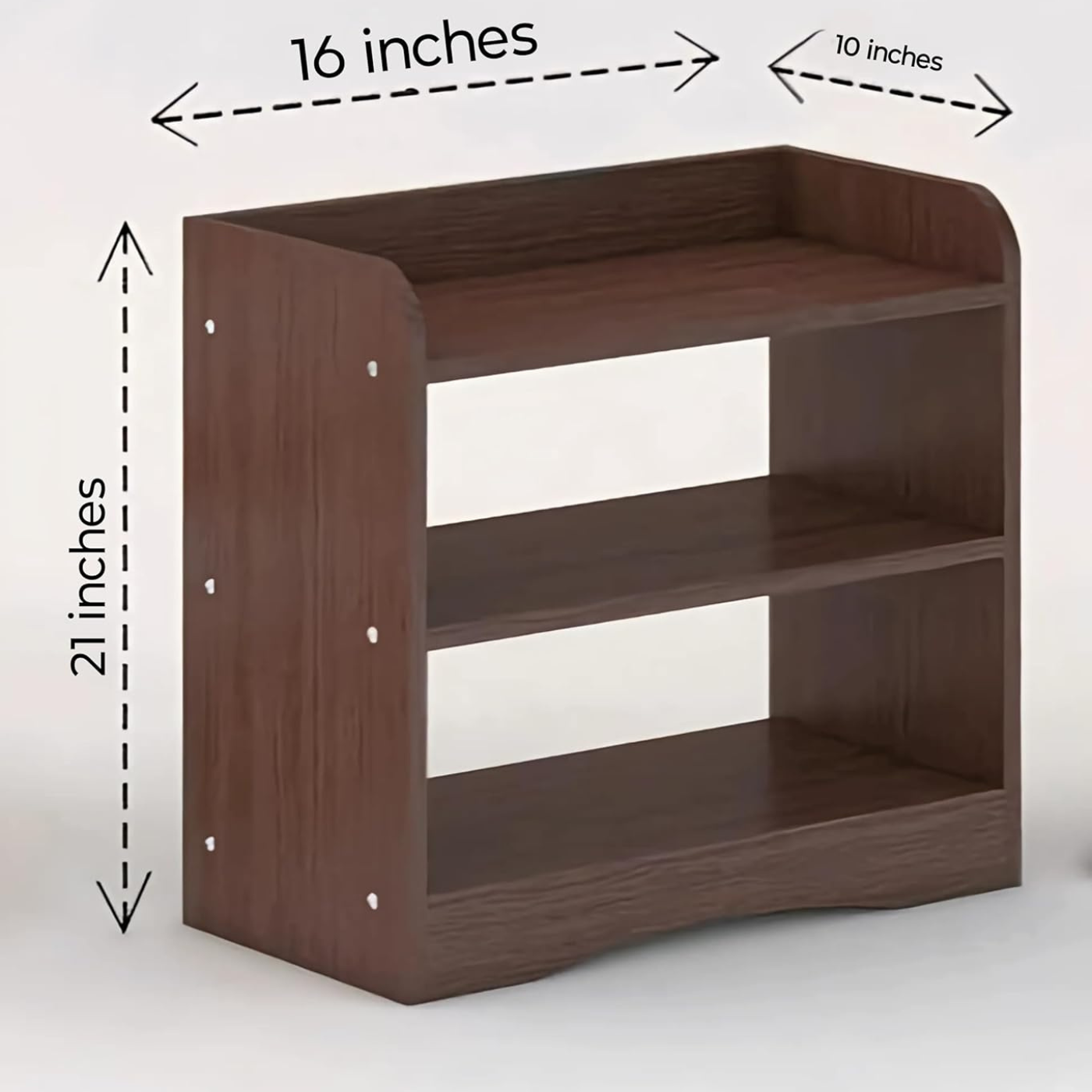 Yookeer Modern Bedside Table with 3 Shelves,Bed Side Table