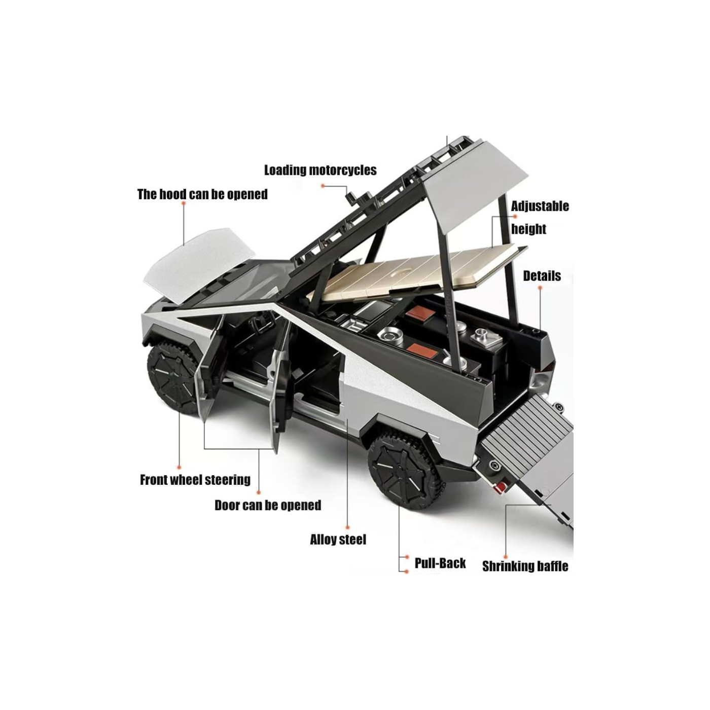 Kiddie Galaxia Tesla Cyber Truck Camping Pickup RV