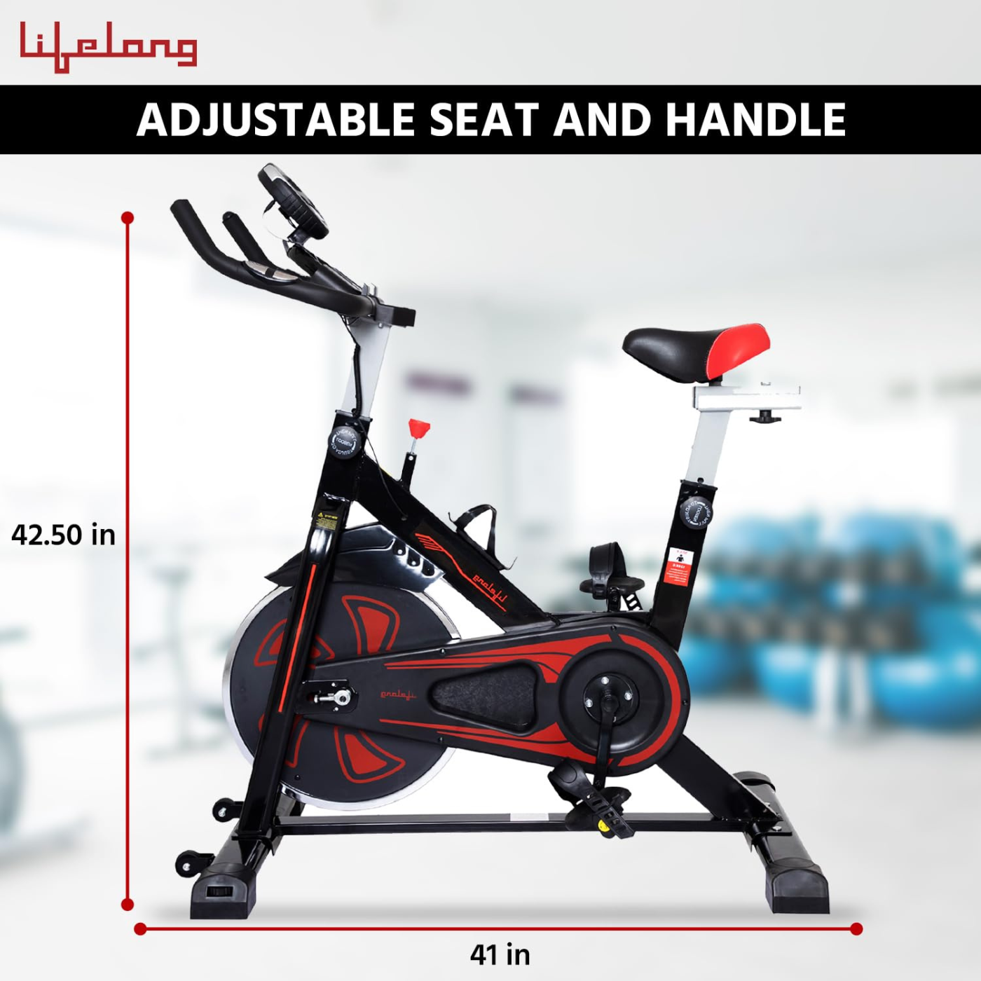 Lifelong LLF45 Fit Pro Spin Exercise Bike with 6Kg Flywheel