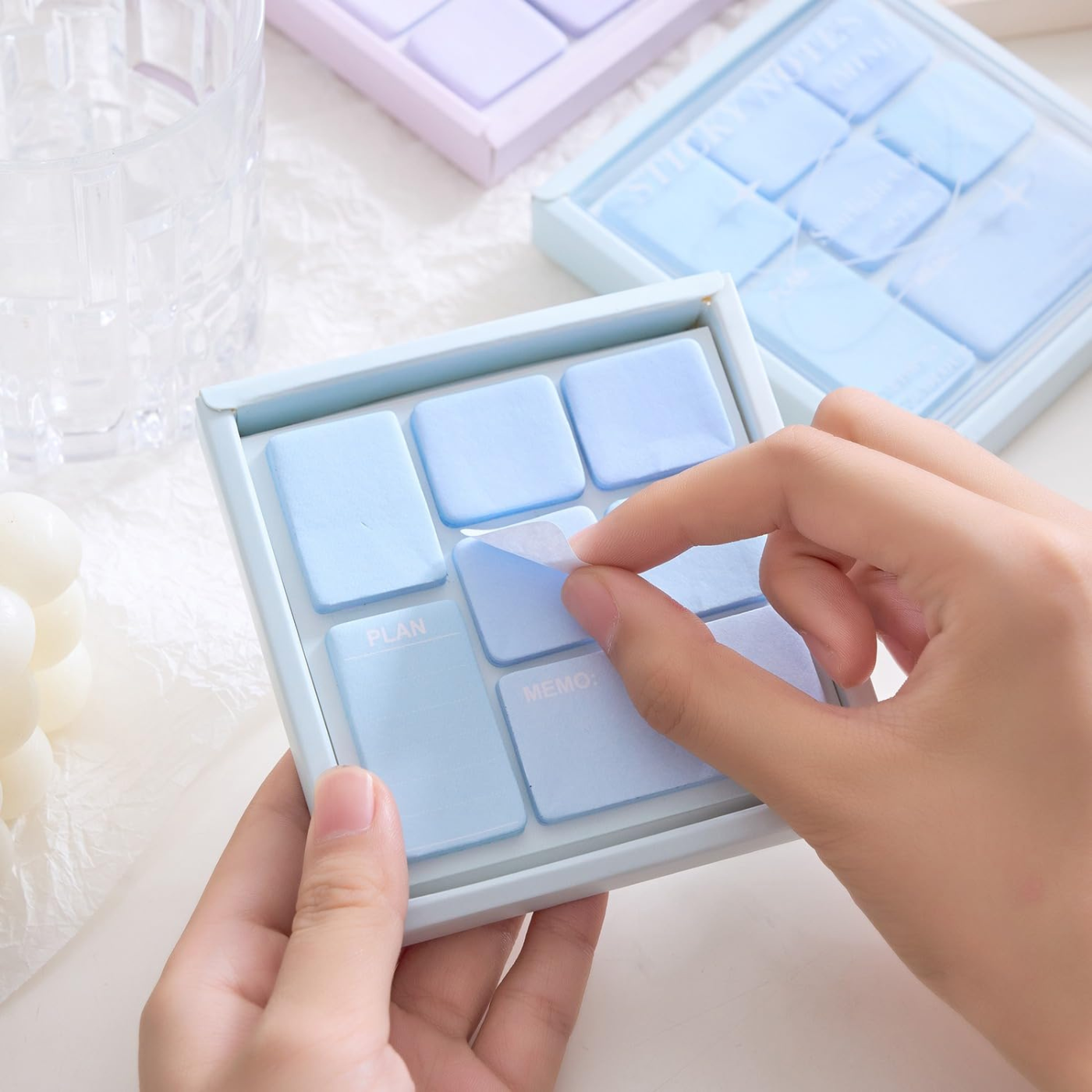 WISHKEY Colorful Sticky Notes, 210 Sheets Sticky Notes, Sticky Pad