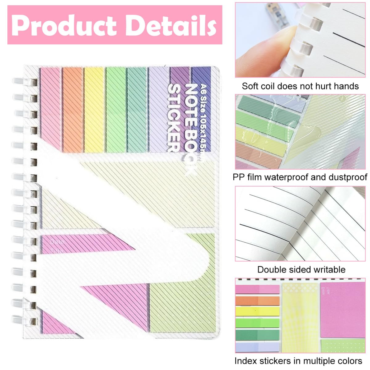 Climberty® A6 Notebook, 60 Sheet Spiral Coil Binder Notebook