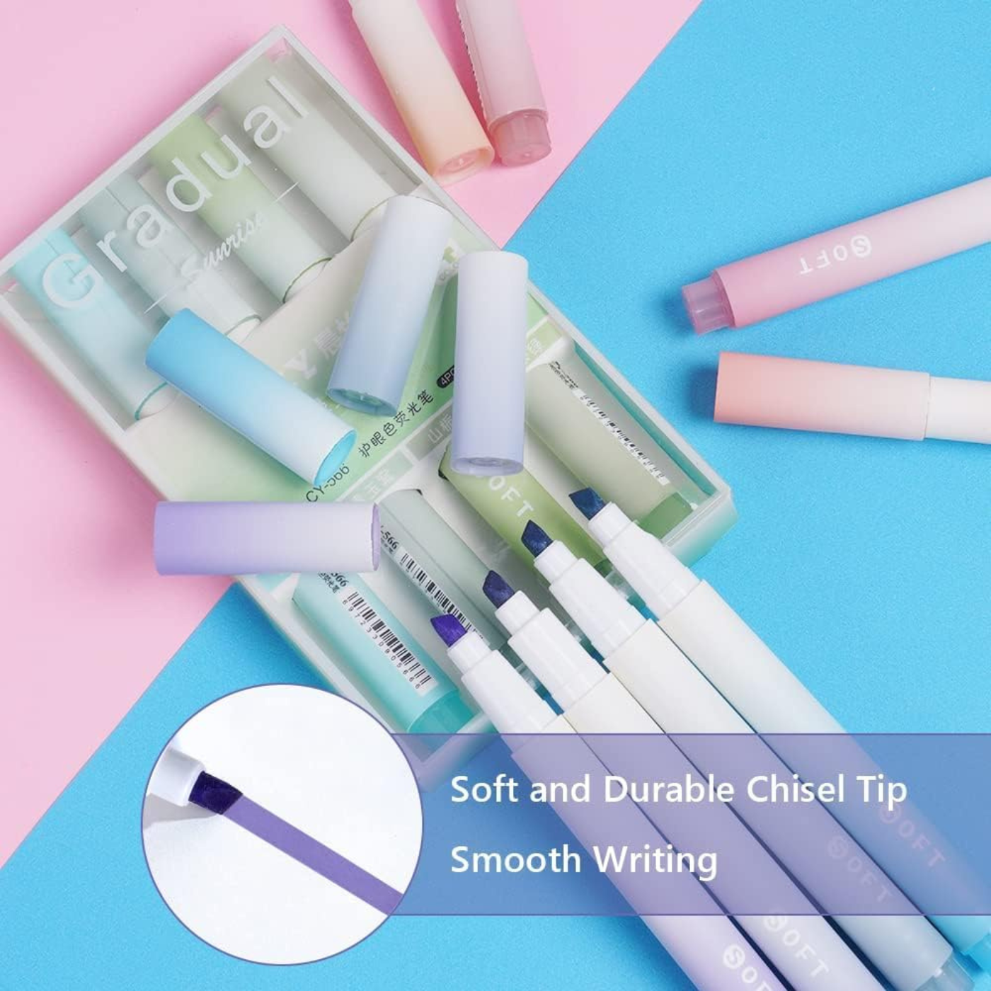 SHUTTLE ART Aesthetic Cute Highlighter Pen, Pastel Marker Set