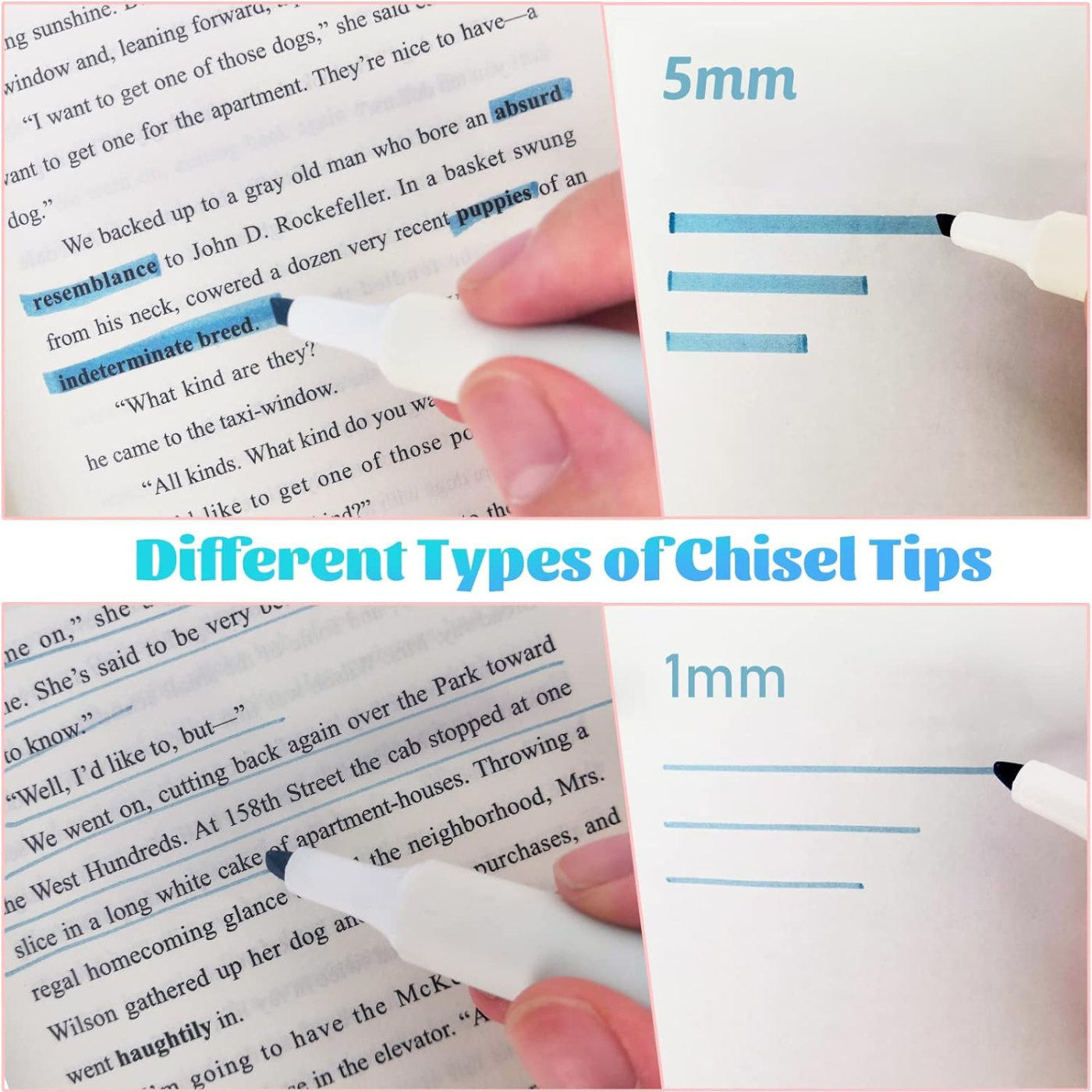 SHUTTLE ART Aesthetic Cute Highlighter Pen, Pastel Marker Set