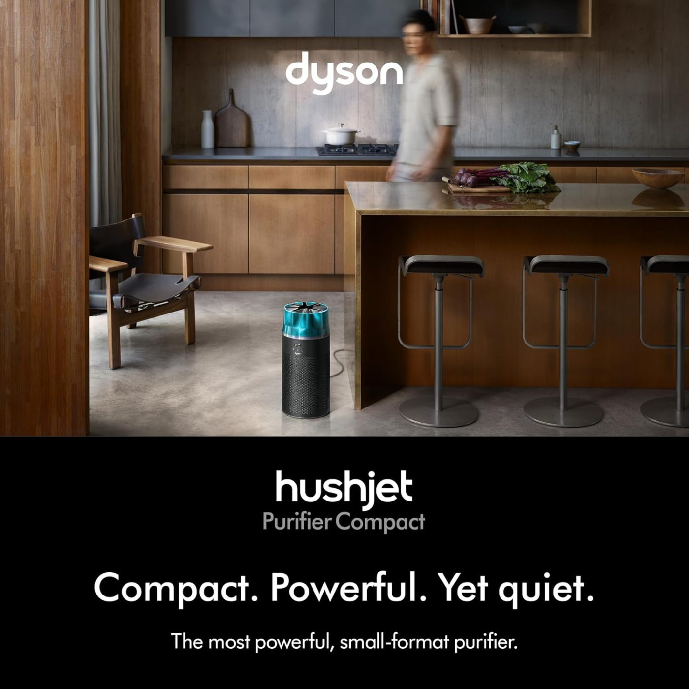Dyson Hushjet Purifier Compact-HJ10, Removes 99.97% of pollutants