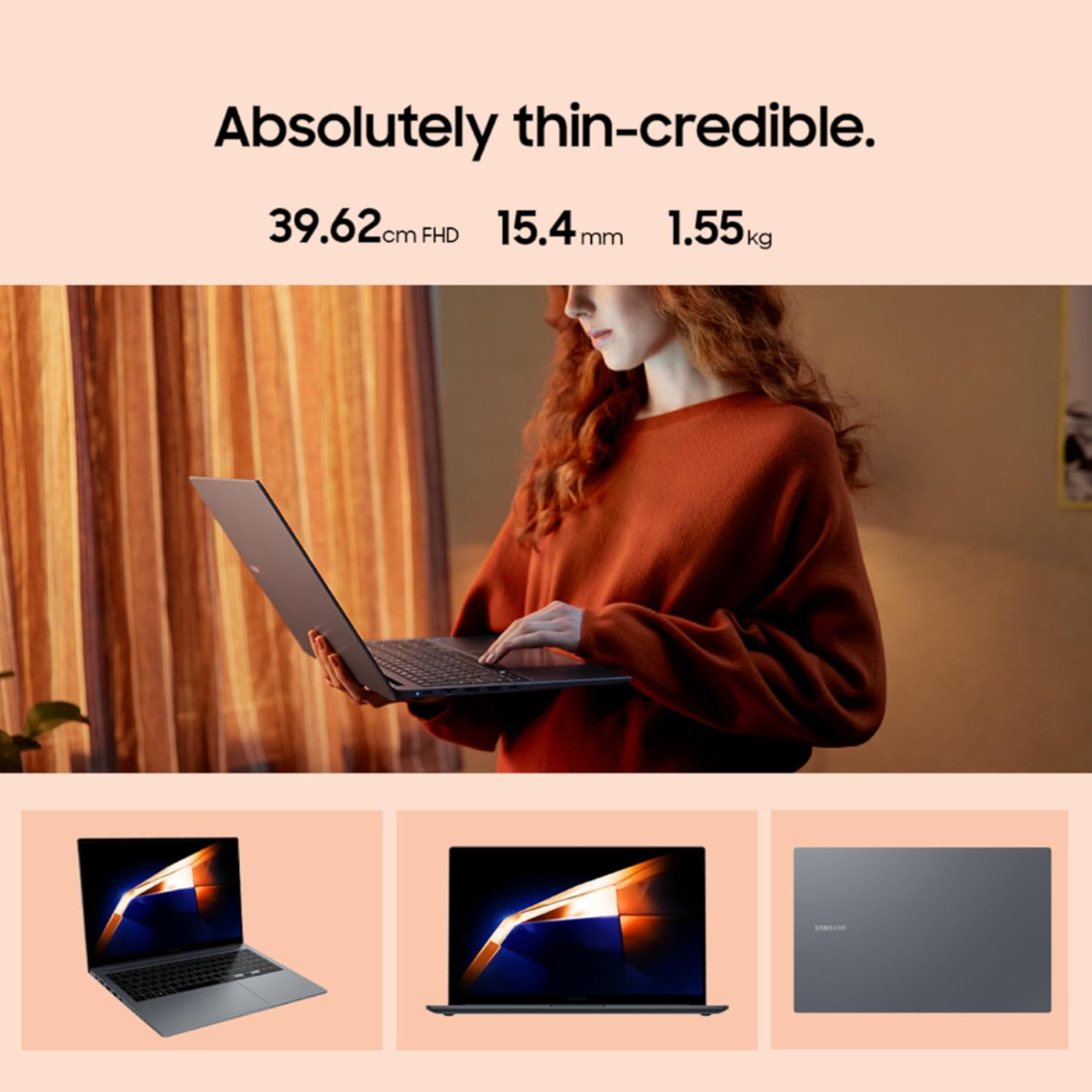 Samsung Galaxy Book4 (Gray, 16GB RAM, 512GB SSD)