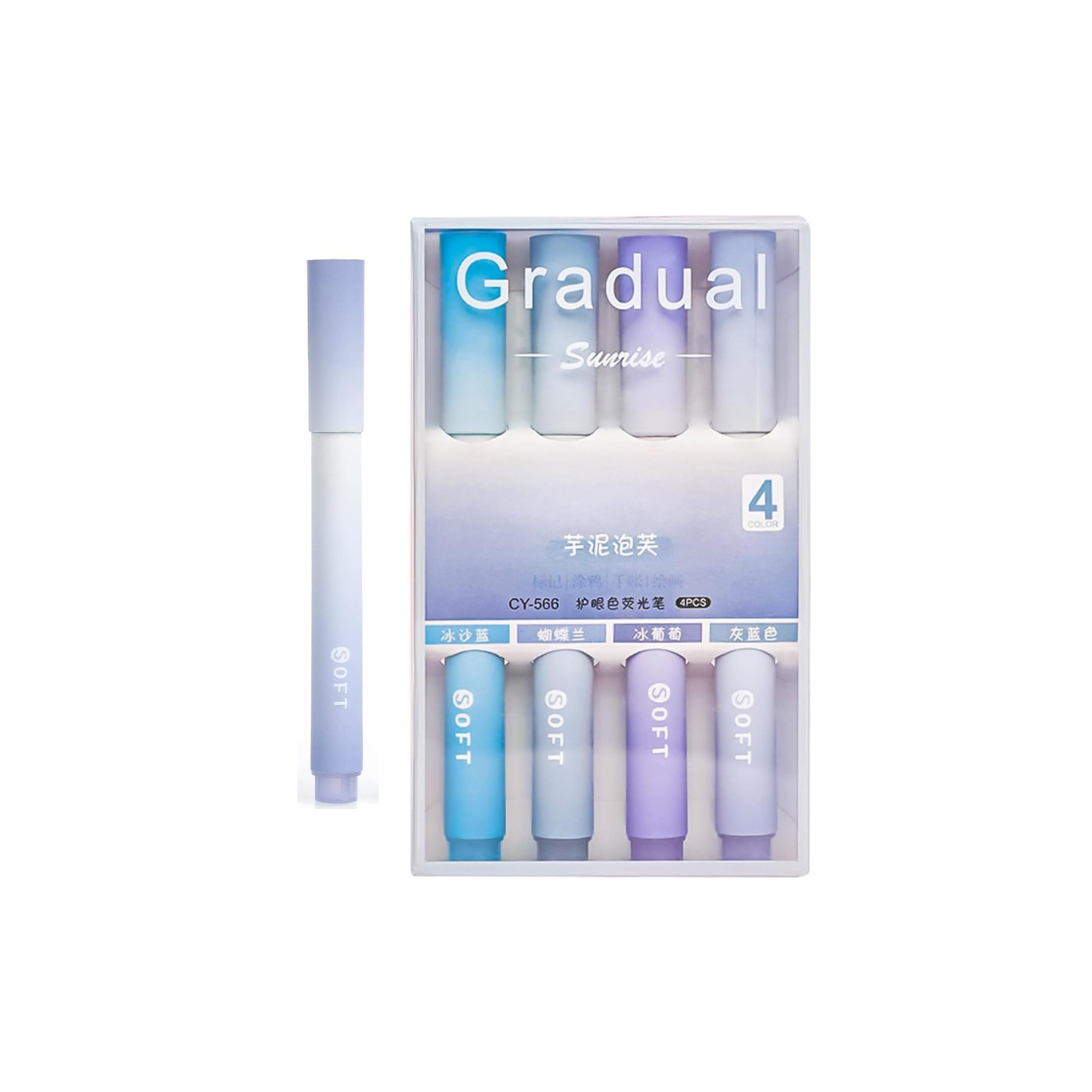 SHUTTLE ART Aesthetic Cute Highlighter Pen, Pastel Marker Set