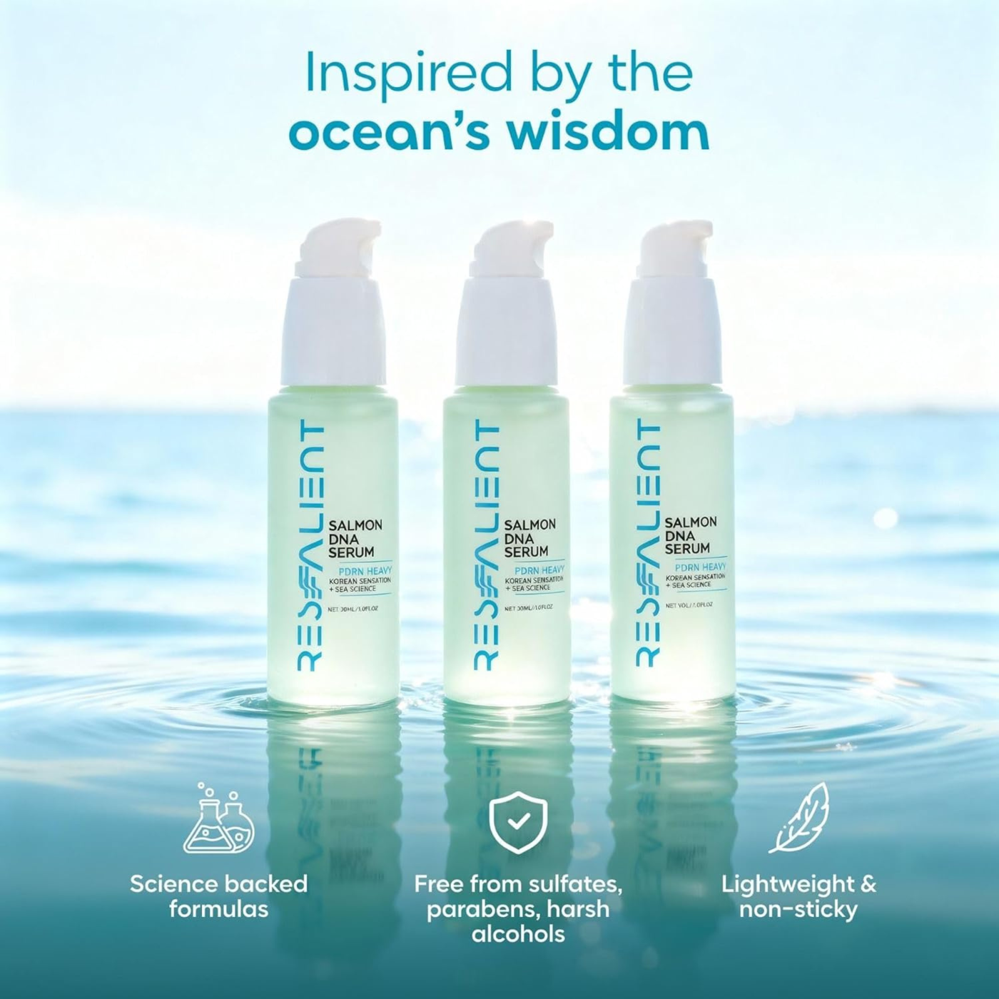 Salmon PDRN Serum by ReSealient. PDRN Heavy, Korean Sensation