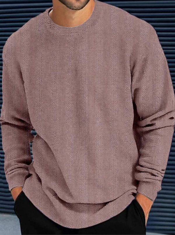 Men Solid Round Neck Polyester Pink T-Shirt